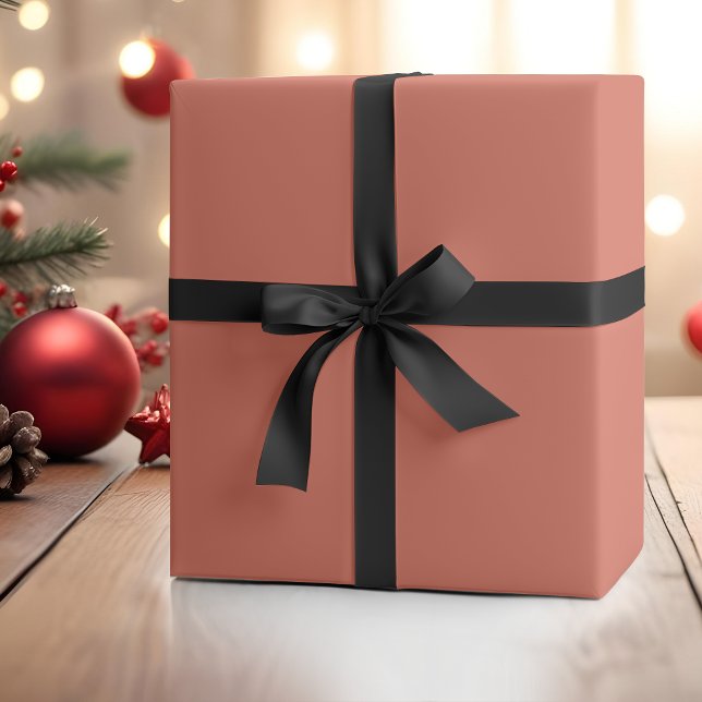 Terracotta Solid Colour | Classic | Elegant Wrapping Paper (Creator Uploaded)