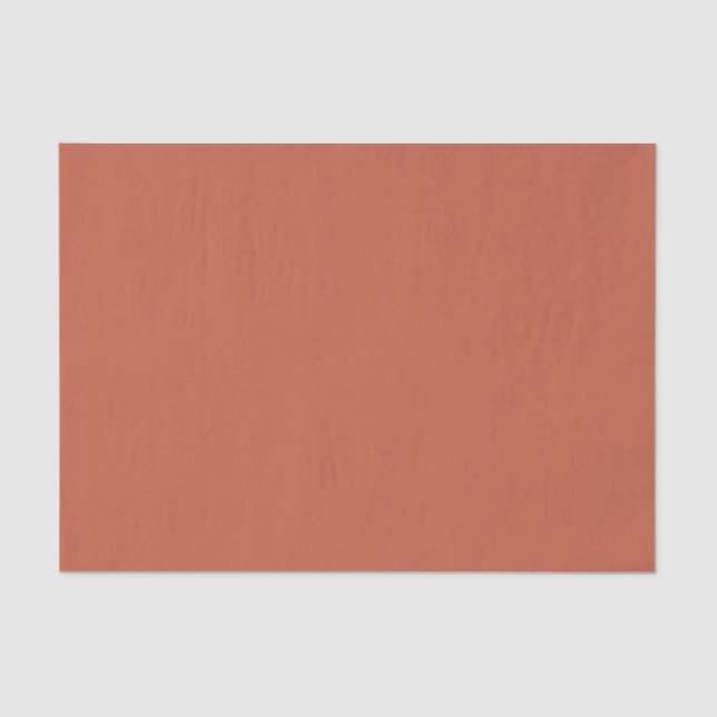 Terracotta Solid Colour Tissue Paper (Front)