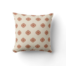 Terracotta Southwestern Aztec Geometric Tribal Pat