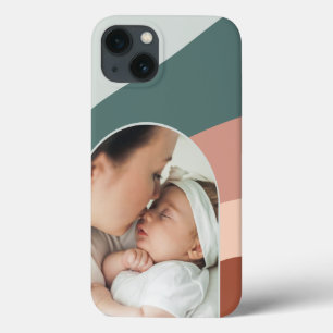 Terracotta & Spruce Boho Colour Flow Arch Photo iPhone 13 Case