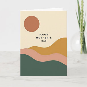 Terracotta Sun Mothers Day Card