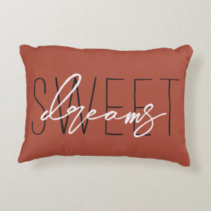 Terracotta Sweet Dreams Fall Autumn Colours Decorative Cushion