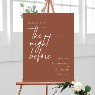 Terracotta The Night Before Rehearsal welcome Poster