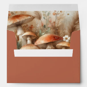 Terracotta Toadstool Woodland Magic Envelope