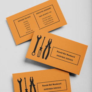 Terracotta Tool Handyman Services Business Card