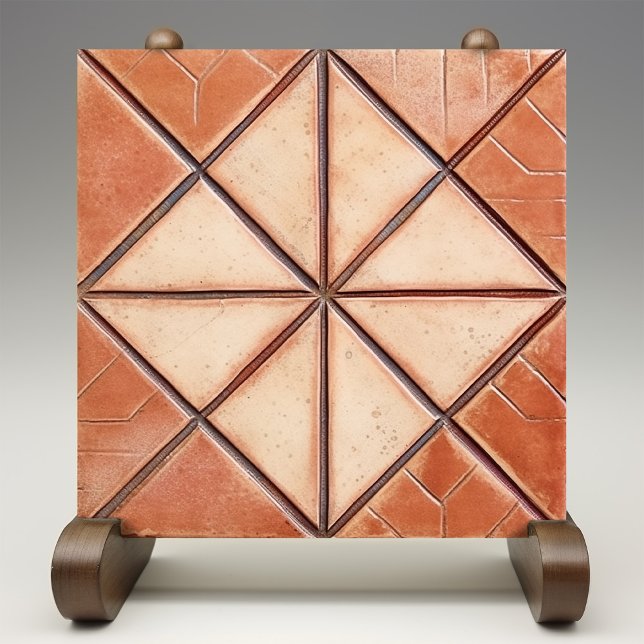 Terracotta Triangles Rustic Wall Accent Tile (Creator Uploaded)