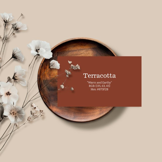 Terracotta | "Warm and Earthy" Business Card (Creator Uploaded)