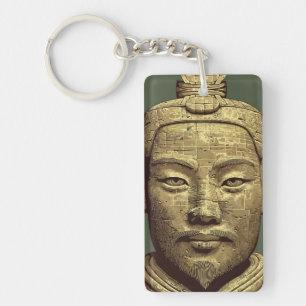Terracotta Warrior - Ancient Gold Art Key Ring