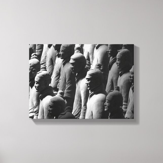 Terracotta Warriors Xian China Photography Photo Canvas Print (Front)