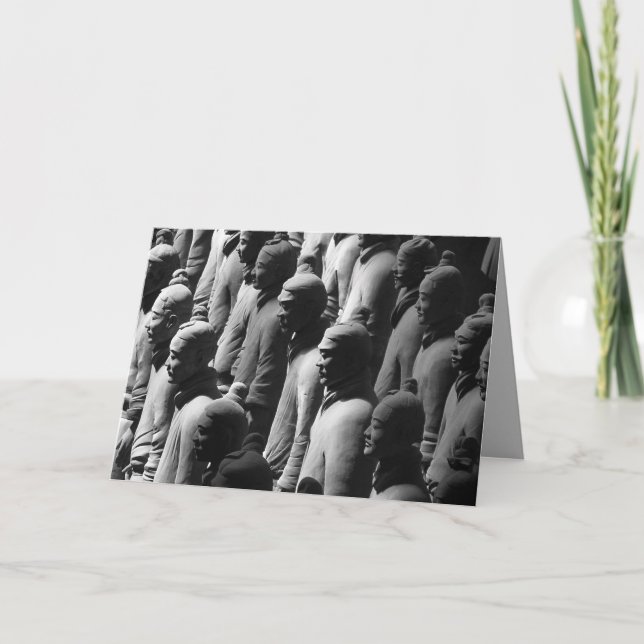 Terracotta Warriors Xian China Travel Photography Card (Front)
