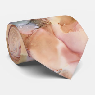 Terracotta Watercolor Modern Chic Tie