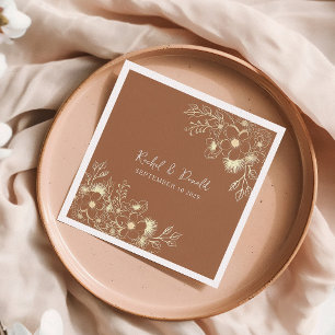 Terracotta Wedding Napkins