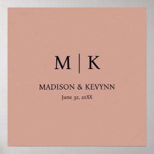 Terracotta  Wedding Poster