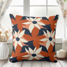 Terracotta White Floral Elegant