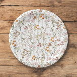 Terracotta Wildflower Boho Baby Shower In Bloom Paper Plate<br><div class="desc">Looking for the perfect paper plates to elevate your wildflower boho baby shower decor? Look no further than these gorgeous and whimsical napkins! Made from high-quality materials and featuring a beautiful wildflower print, these napkins are sure to impress your guests. With their bohemian-inspired design and soft, delicate colours, these paper...</div>