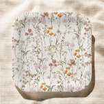 Terracotta Wildflower Boho Wedding In Bloom Garden Paper Plate<br><div class="desc">Celebrate your boho wedding with our Wildflower Boho Wedding In Bloom Garden Paper Plates. Adorned with a charming wildflower design, these plates bring a touch of natural beauty to your reception. The "In Bloom" theme infuses a sense of romance and free-spirited elegance into every detail. Delicate wildflowers grace the plates,...</div>
