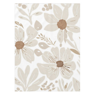 Terracotta Wildflower Rustic Boho Spring Decor Tablecloth