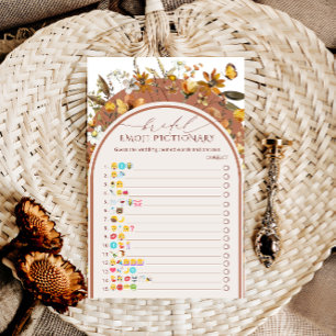 Terracotta Wildflowers Arch Bridal Shower Game