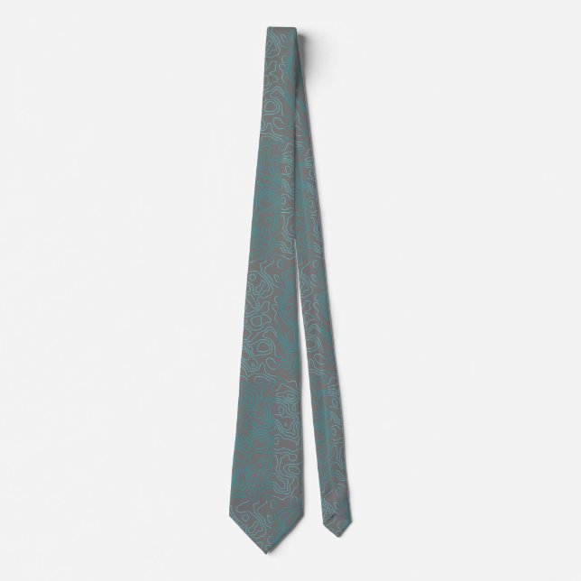 Terrain pattern green 01b Two-Tone Tie (Front)