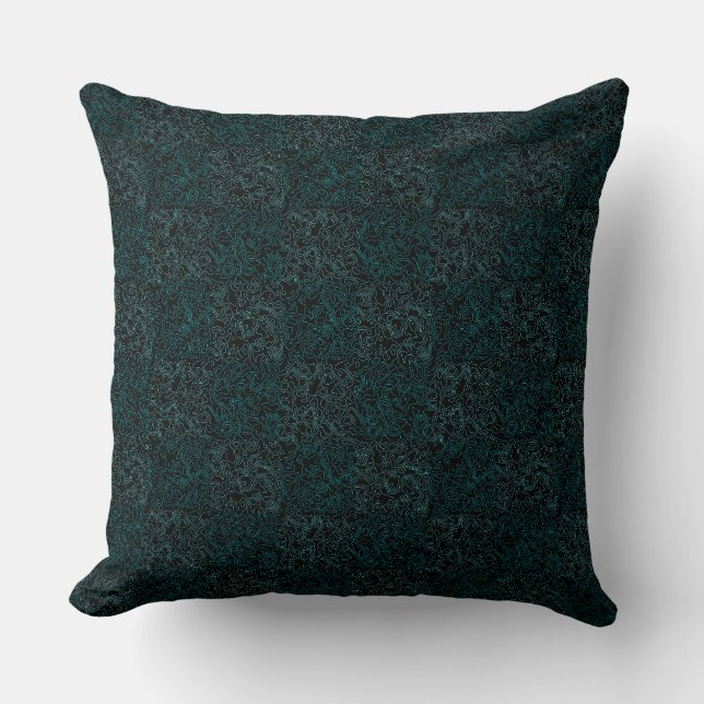 Terrain Pattern Green 01bx4.Black Cushion (Front)