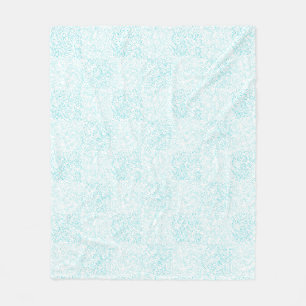 Terrain pattern green fleece blanket