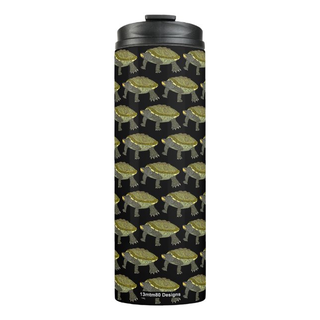 Terrapin (pattern black) - Thermal Mug (Front)