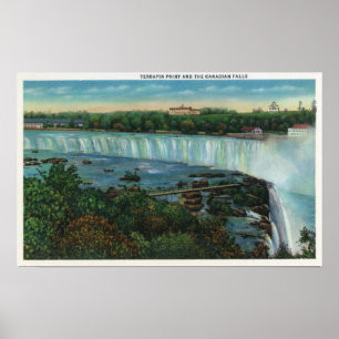 Terrapin Point View of Canadian Falls Poster