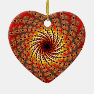 Terrapin Spin Fractal Art Ceramic Tree Decoration