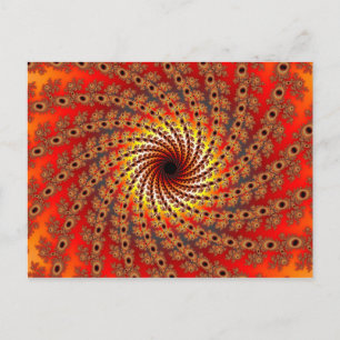 Terrapin Spin Fractal Art Postcard