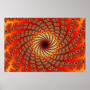 Terrapin Spin Fractal Art Poster