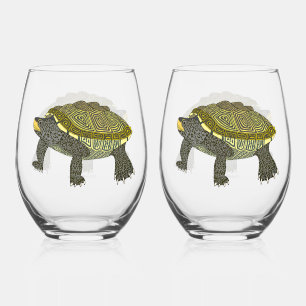 Terrapin - Stemless Wine Glasses