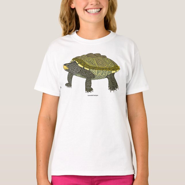 Terrapin (white) - Girl's Basic T-Shirt (Front)
