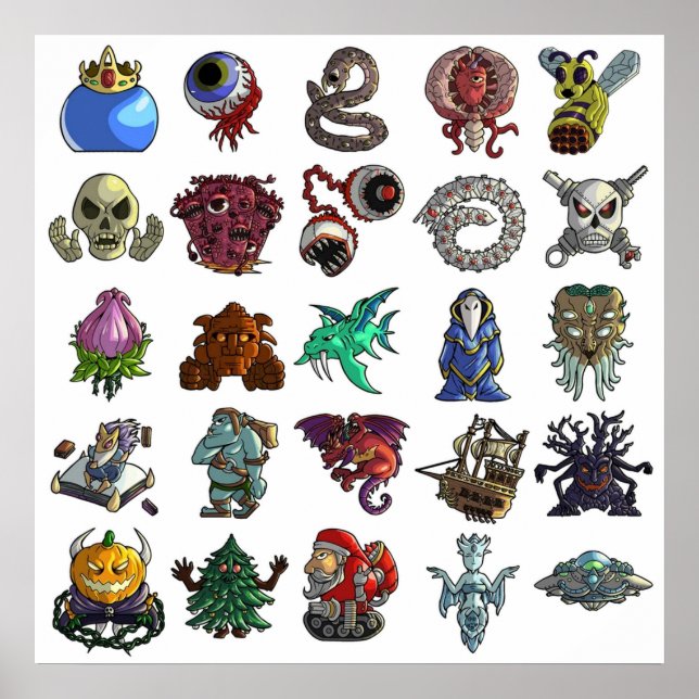 Terrarias All Boss Poster (Front)