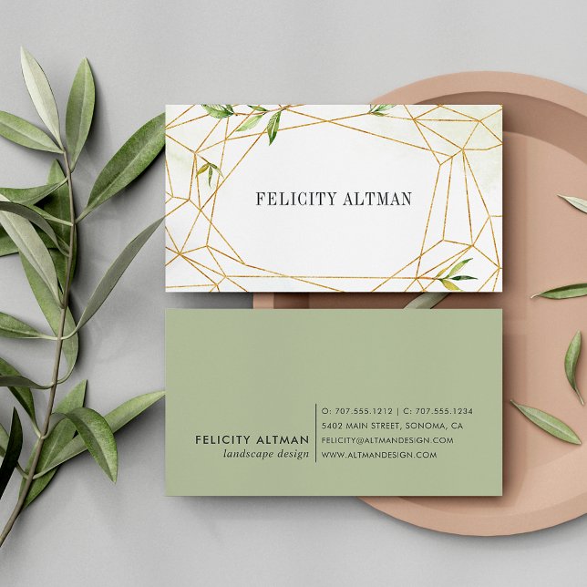 Terrarium | Geometric Botanical Business Card (Creator Uploaded)