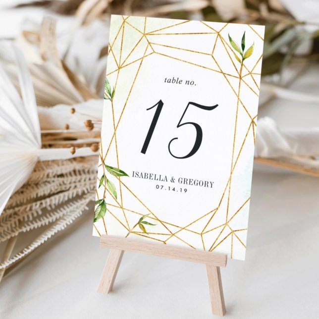 Terrarium | Personalized Table Number Card (Creator Uploaded)