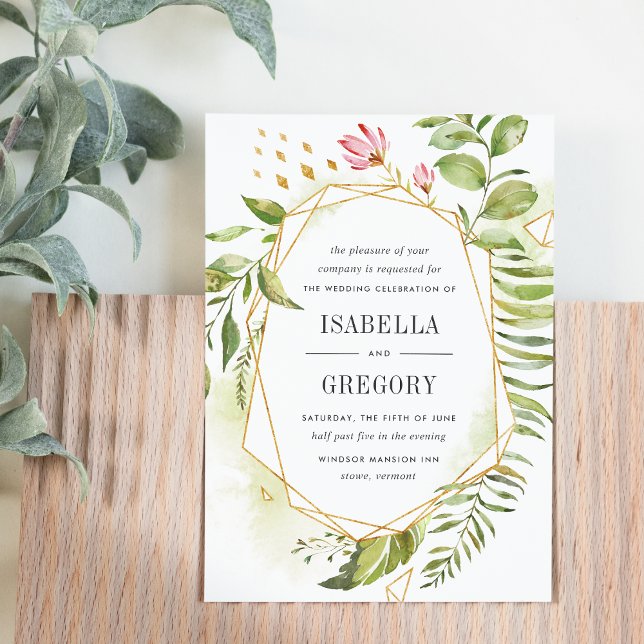 Terrarium Wedding Invitation (Creator Uploaded)