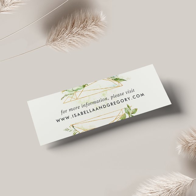 Terrarium Wedding Website Cards | Mini (Creator Uploaded)