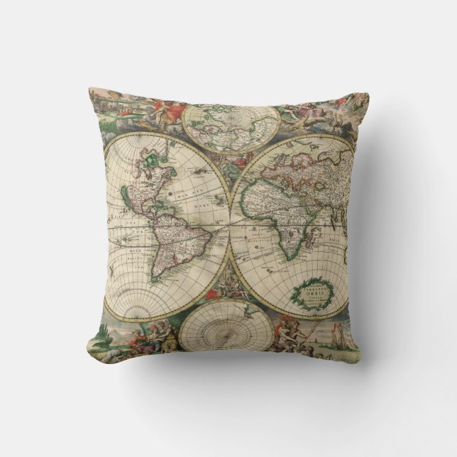 Terrarum Orbis Tabula Cushion (Front)