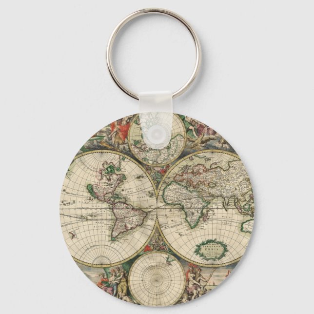 Terrarum Orbis Tabula Key Ring (Front)