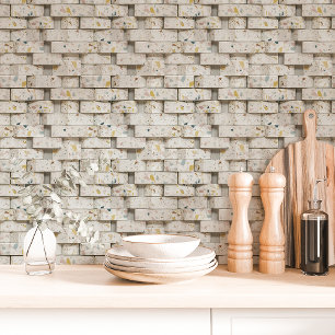 Terrazzo Brick Pattern Wallpaper