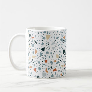 Terrazzo floor marble seamless hand crafted patter coffee mug