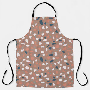 Terrazzo flooring seamless pattern. Vintage stone, Apron