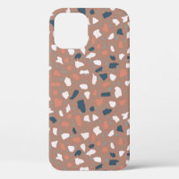 Terrazzo flooring seamless pattern. Vintage stone,