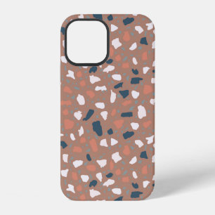 Terrazzo flooring seamless pattern. Vintage stone, iPhone 12 Case