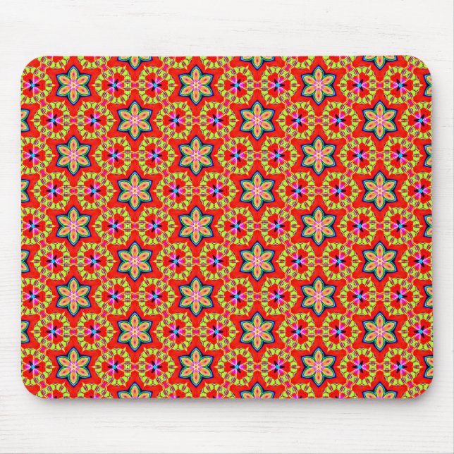 Terrazzo Flowers Mouse Mat (Front)