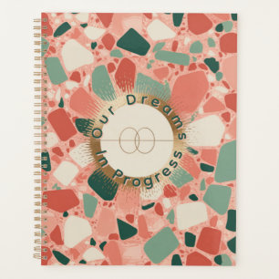 Terrazzo & Gold Wedding Modern & Fun Celebration Planner