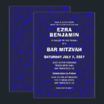 Terrazzo Hand Drawn Custom Bar Bat Mitzvah Invitation<br><div class="desc">Perfect card to announce a bat mitzvah, bar mitzvah or other Jewish celebration! Hand made in pencil terrazzo pattern for you on the front and back side! FULLY CUSTOMIZABLE! Click on “Personalise” above to edit the text. Click "edit using design tool" to adjust the fonts, colours and placements and to...</div>