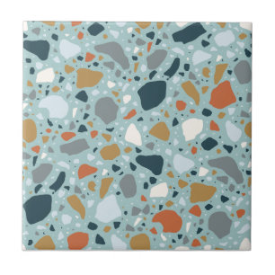Terrazzo In Blue Tile