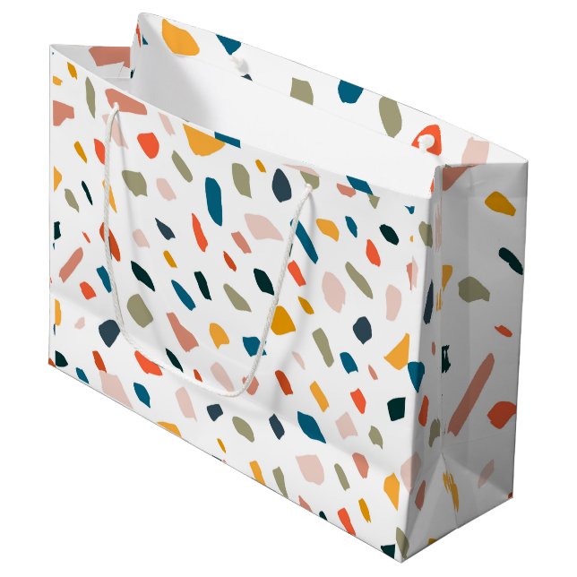 Terrazzo Large Gift Bag (Front Angled)