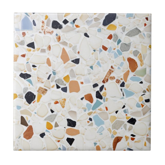 Terrazzo Marble Pastel Pattern Tile (Front)